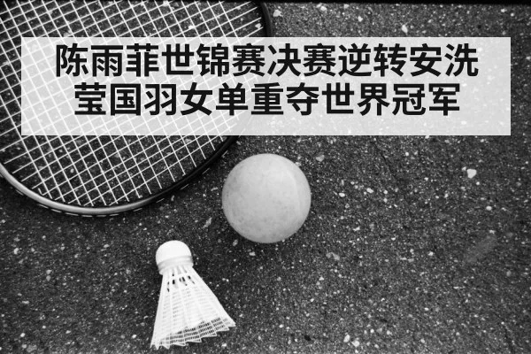 陈雨菲世锦赛决赛逆转安洗莹国羽女单重夺世界冠军